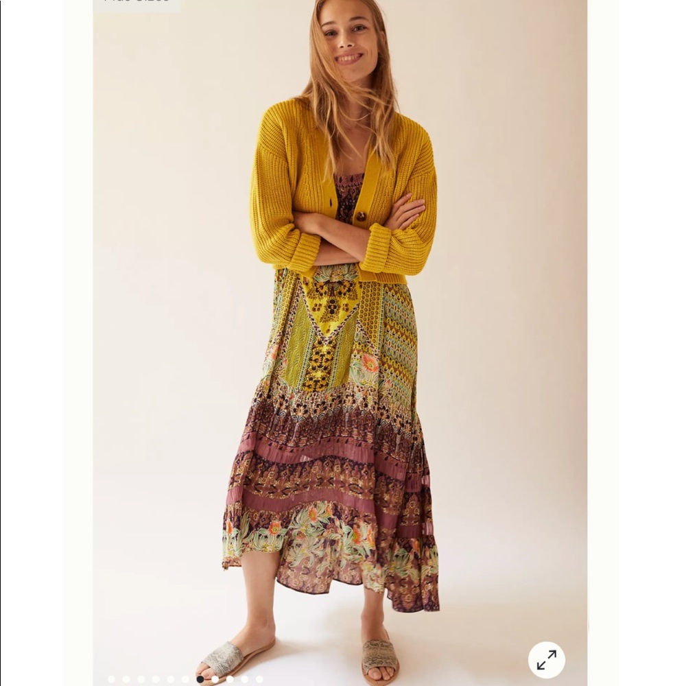 Anthropologie Lovett Tiered Tunic Dress (SMALL)